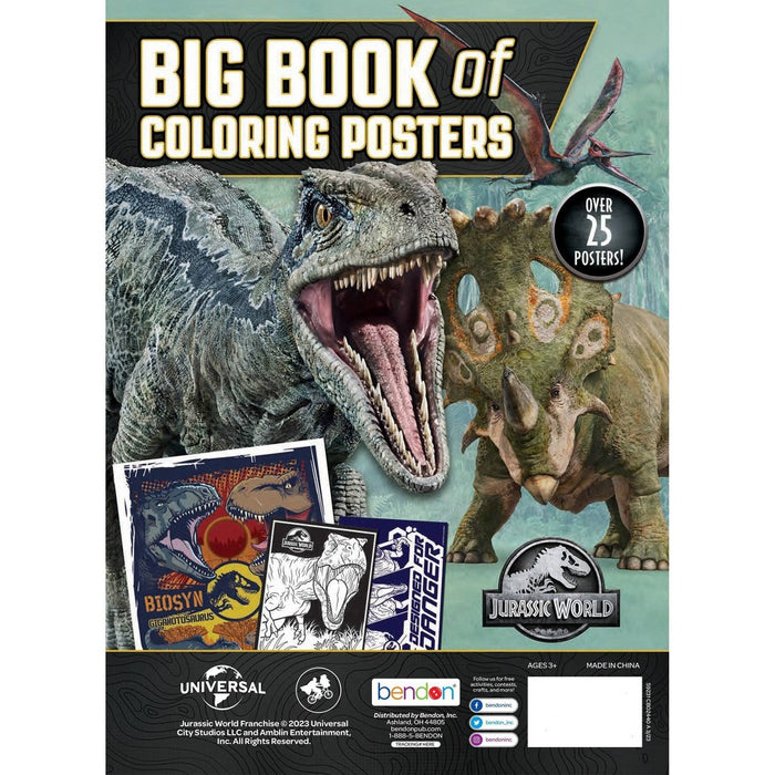 Jurassic World Big Book of Coloring Posters Book