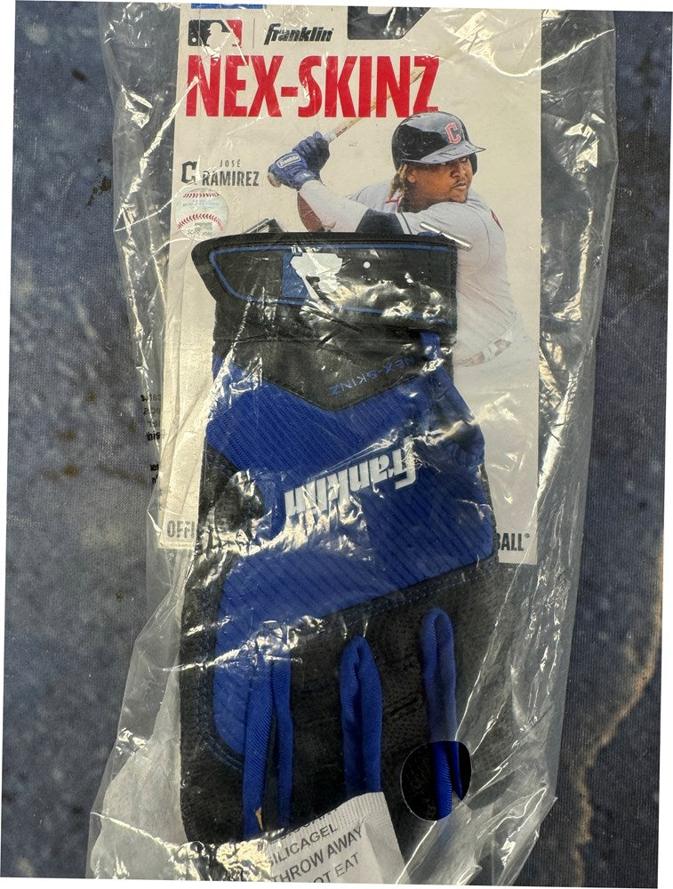 Franklin Sports Youth 2nd-Skinz Batting Gloves - Small-0224 BLUE