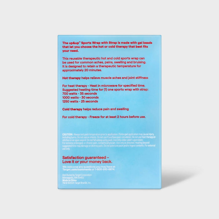 Hot + Cold Gel Bead Sports Wrap with Strap - up & up