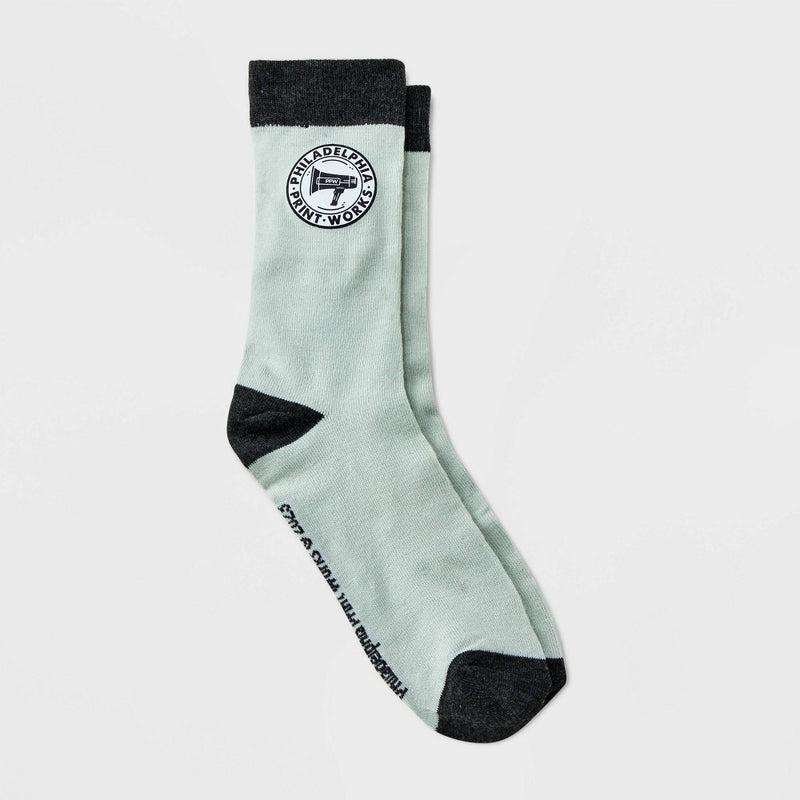 Women's Philadelphia Printworks Graphic Socks - White