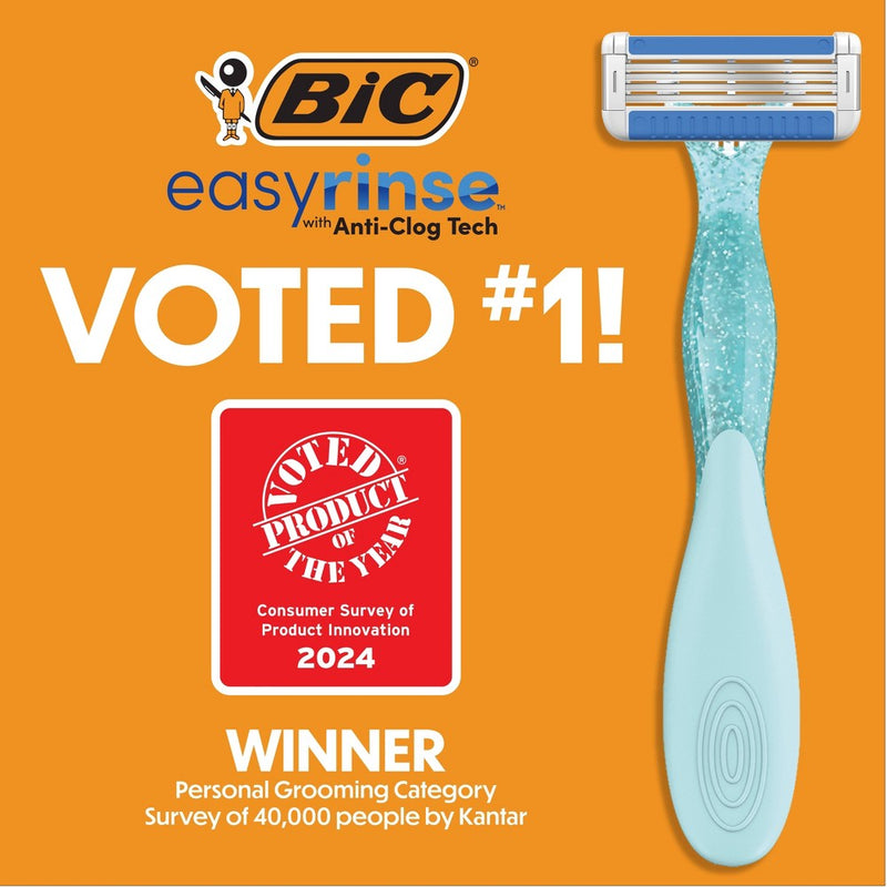 BiC Easy Rinse Women's 4-Blade Disposable Razors - 2ct