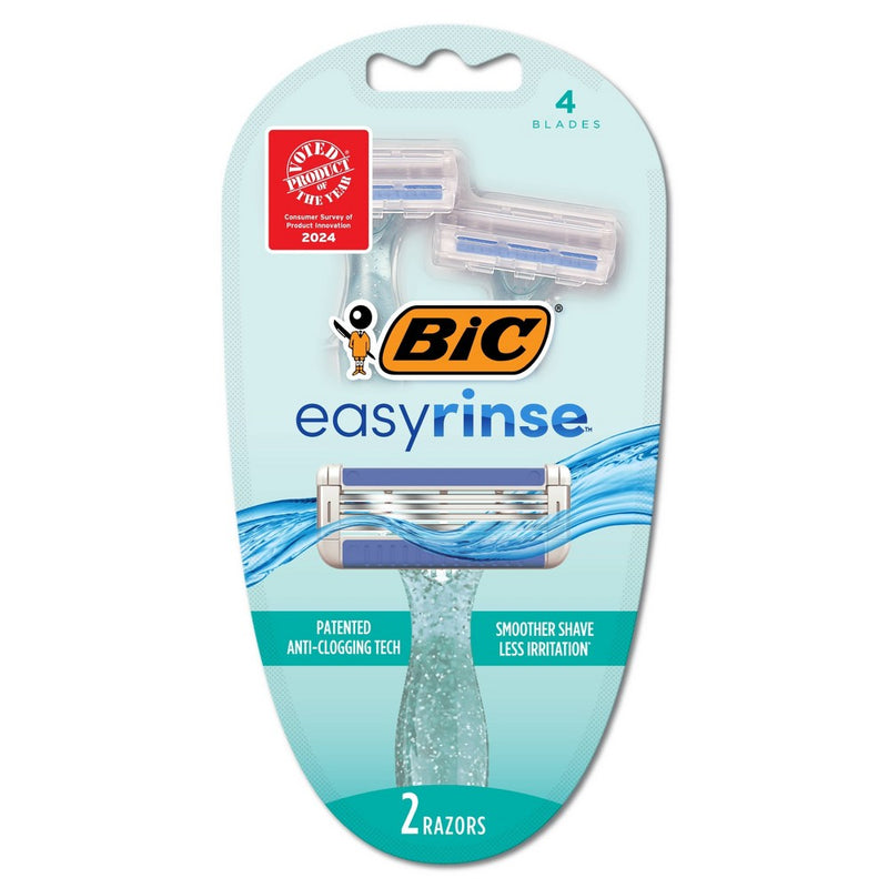 BiC Easy Rinse Women's 4-Blade Disposable Razors - 2ct