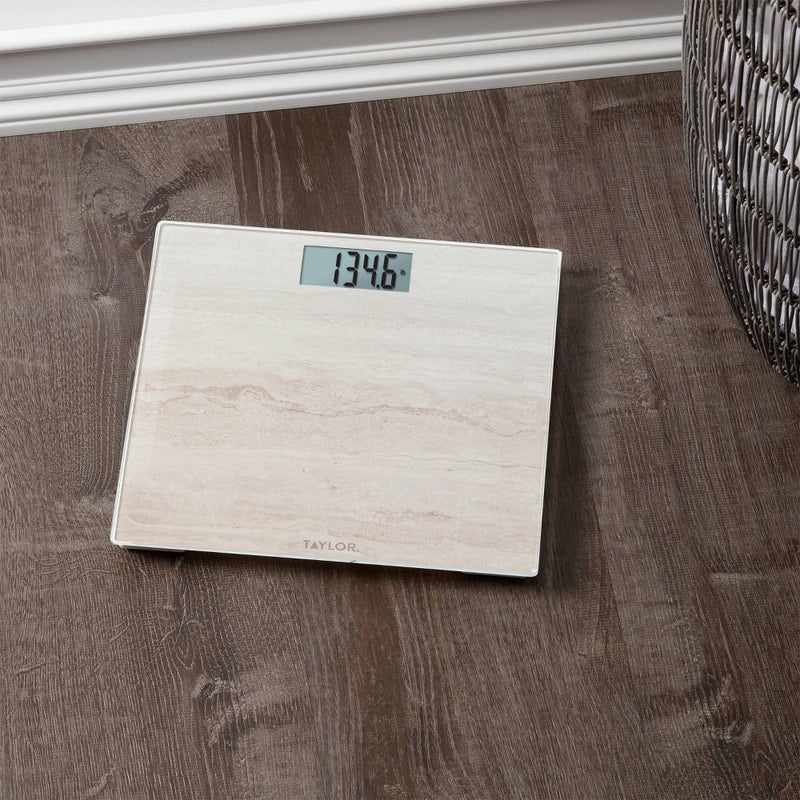 Taylor Digital Glass Scale Travertine