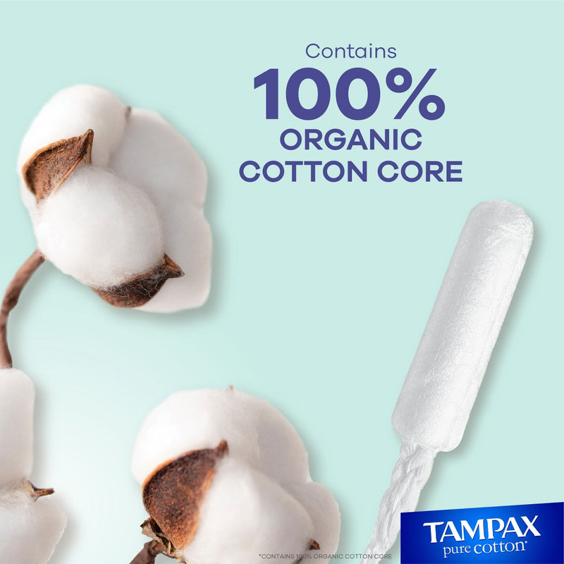 Tampax Pure Cotton Tampons - Super - 24ct