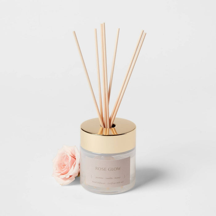 100ml Fiber Reed Diffuser Rose Glow - Threshold
