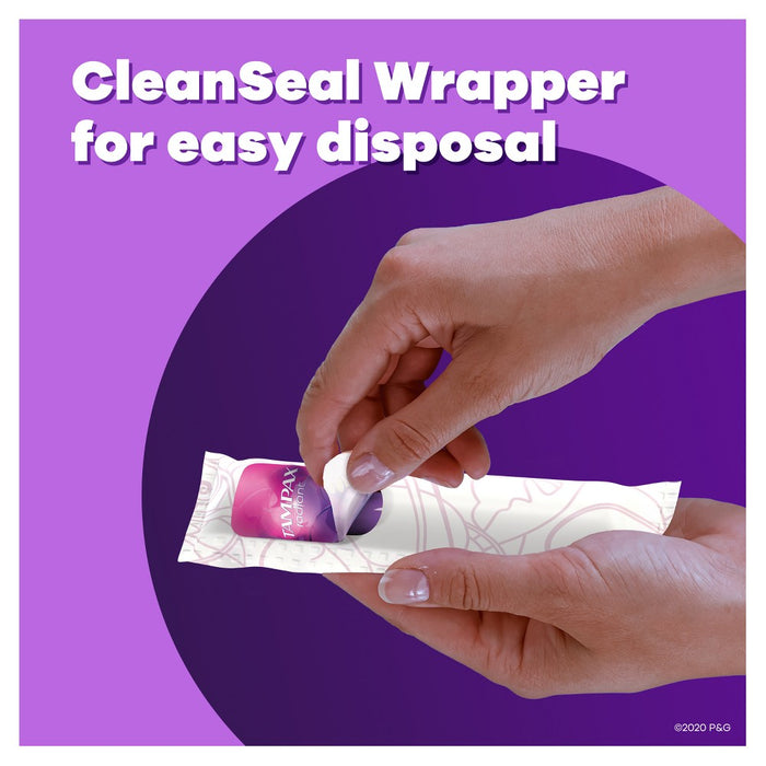 Tampax Radiant Triple Pack Regular/Super/Super Plus Absorbency Tampons Trio - Unscented - 28ct