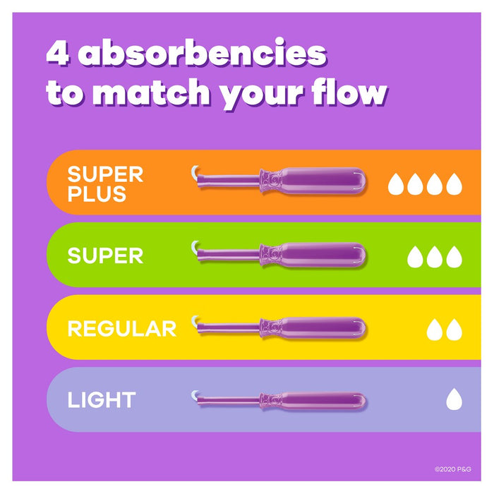 Tampax Radiant Triple Pack Regular/Super/Super Plus Absorbency Tampons Trio - Unscented - 28ct