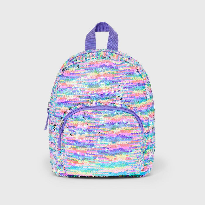 Girls' 10.5" Reverse Sequin Mini Backpack - Cat & Jack Purple