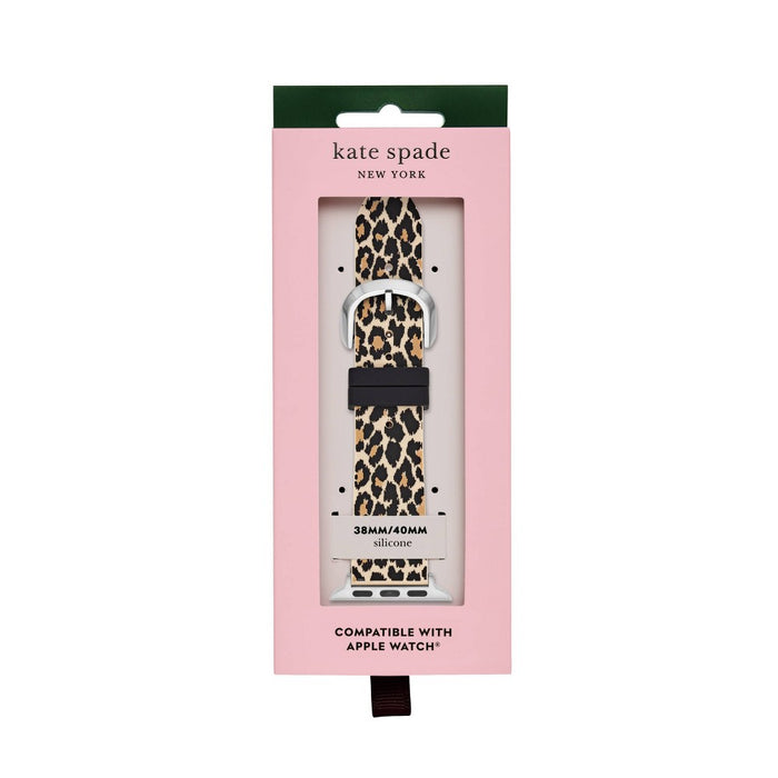 Kate Spade New York Apple Watch Leopard Print Silicone Band - 38/40mm