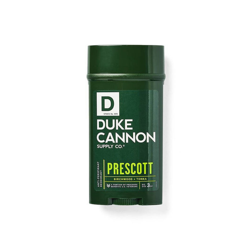 Duke Cannon Antiperspirant & Deodorant - Prescott - Maximum-Strength Antiperspirant for Men - Scented - 3 oz