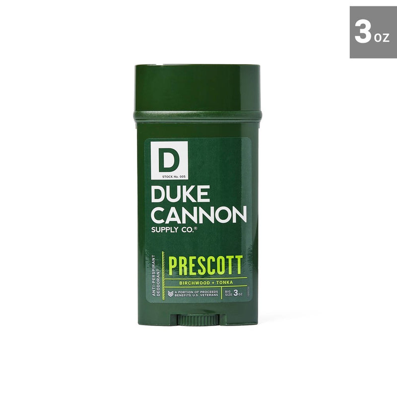 Duke Cannon Antiperspirant & Deodorant - Prescott - Maximum-Strength Antiperspirant for Men - Scented - 3 oz