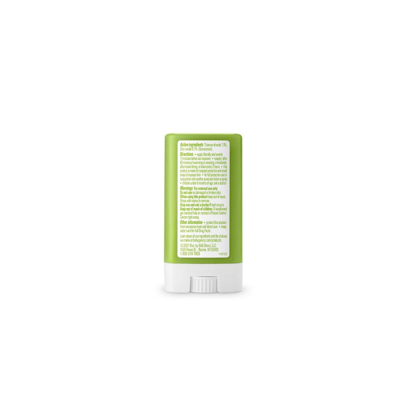 Babyganics Pure Mineral Baby Sunscreen Stick, SPF 50 - 0.47oz