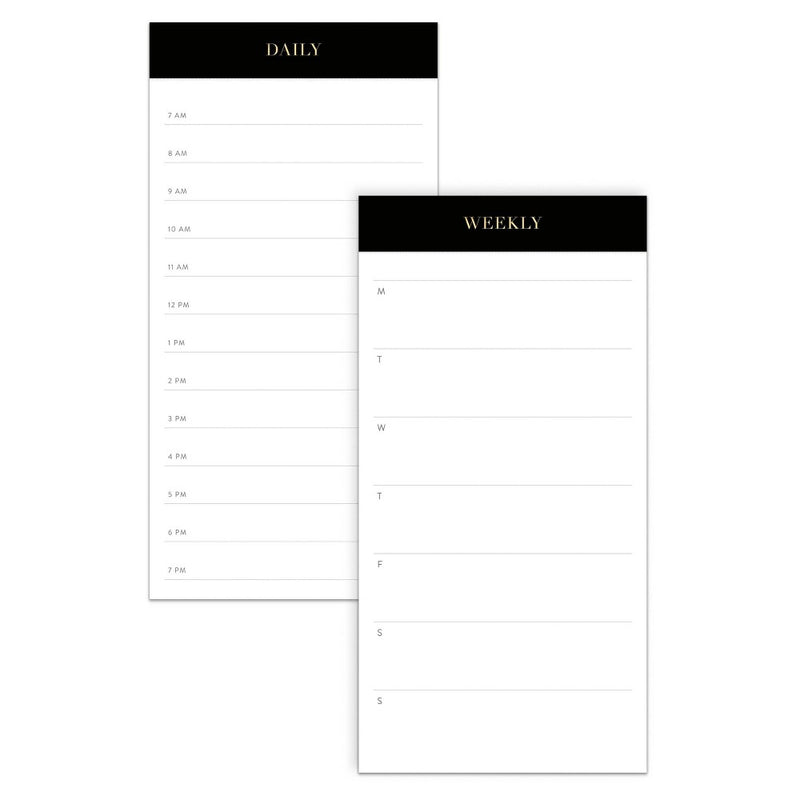 Sugar Paper Essentials 2pk Undated Weekly and Dated Daily Planning Notepad Set No Rule 52 Page 7" x 4"