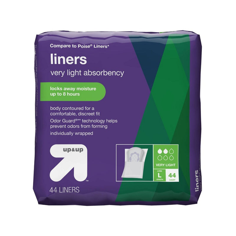 Panty Liners - Very Light Absorbency - Long - 44ct - up & up