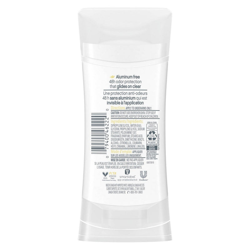 Dove Beauty 0% Aluminum Pomegranate & Lemon Verbena Women's Deodorant Stick - 2.6oz