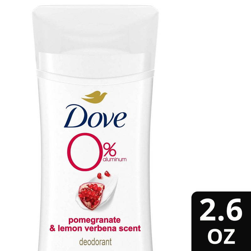 Dove Beauty 0% Aluminum Pomegranate & Lemon Verbena Women's Deodorant Stick - 2.6oz