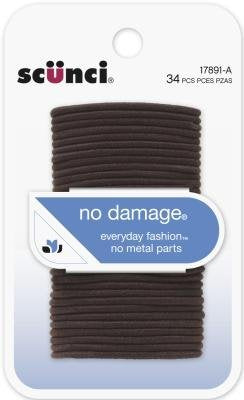 Scunci Brown Hair Bands, 0.8 Ounce