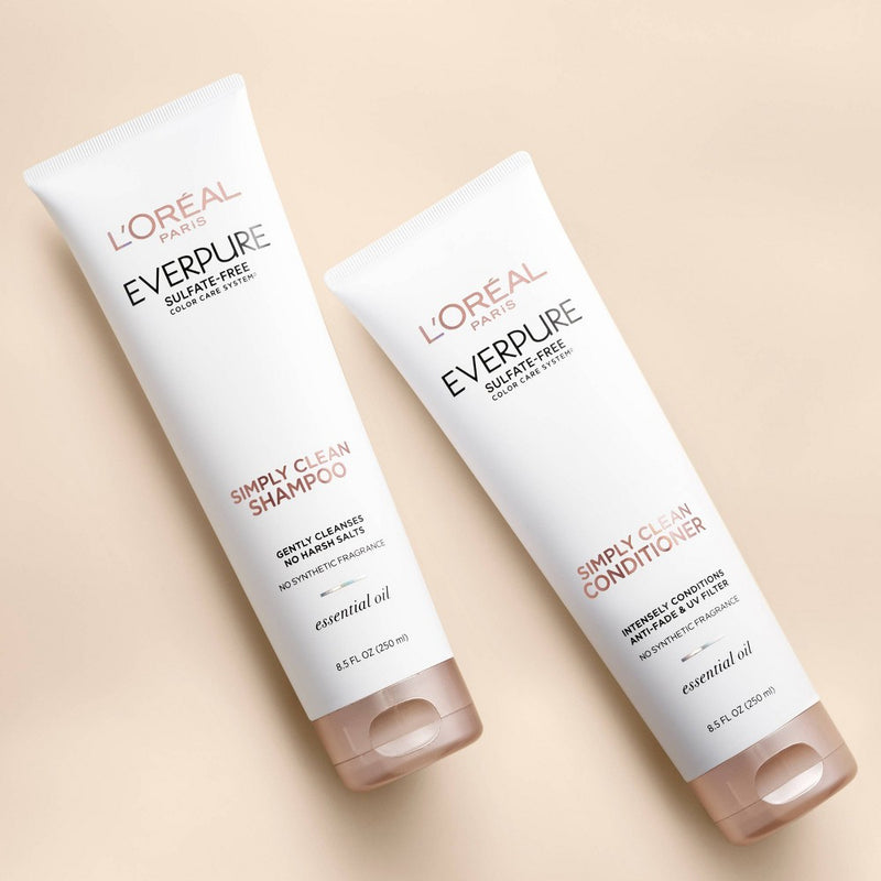 L'Oreal Paris EverPure Sulfate-Free Simply Clean Shampoo with Essential Oil - 8.5 fl oz