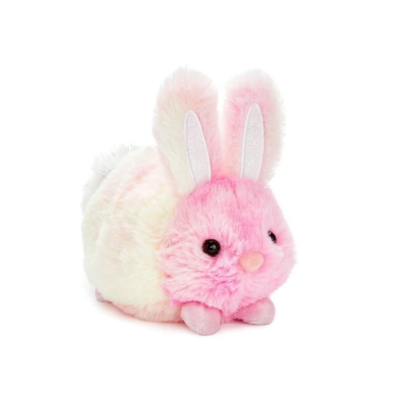 FAO Schwarz 7" Coral Pink Tie-Dye Bunny Toy Plush