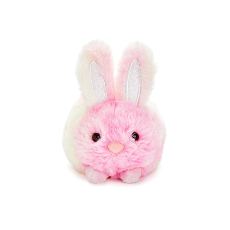FAO Schwarz 7" Coral Pink Tie-Dye Bunny Toy Plush