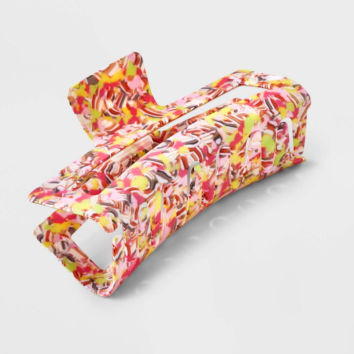 Jumbo Marbled Claw Hair Clip - Universal Thread Pink/Green