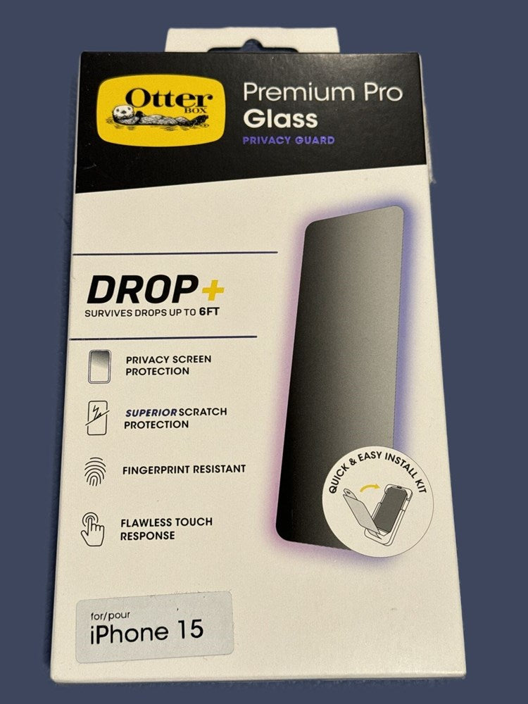 Otterbox Apple iPhone 15 Premium Pro Privacy Guard Glass