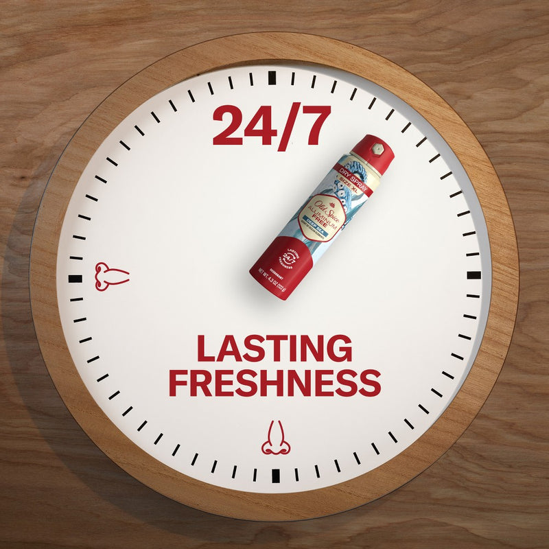 Old Spice Aluminum-Free Dry Spray - Sea Minerals Scent - 4.3oz