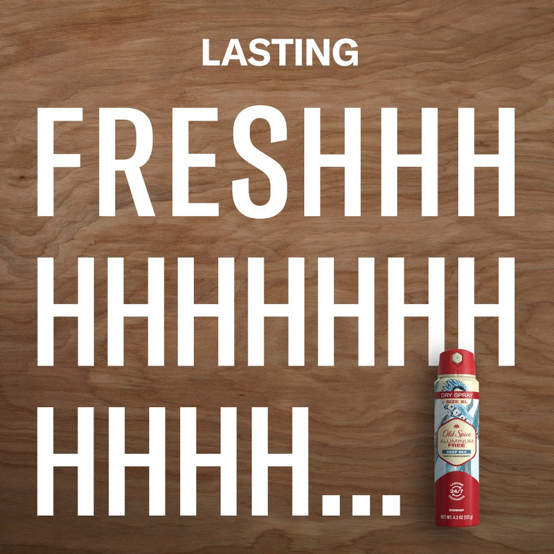 Old Spice Aluminum-Free Dry Spray - Sea Minerals Scent - 4.3oz