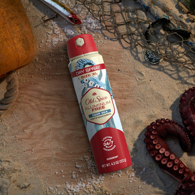 Old Spice Aluminum-Free Dry Spray - Sea Minerals Scent - 4.3oz