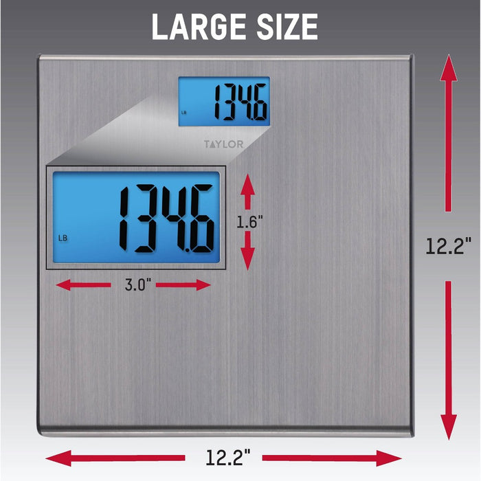 Digital Thin Stainless Steel Bathroom Scale - Taylor