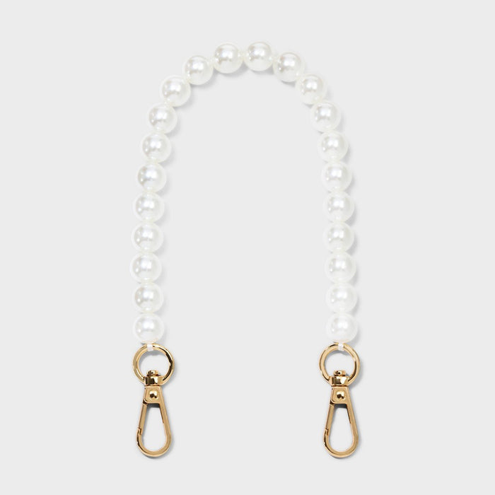 Handheld Mini Handbag Strap - A New Day White