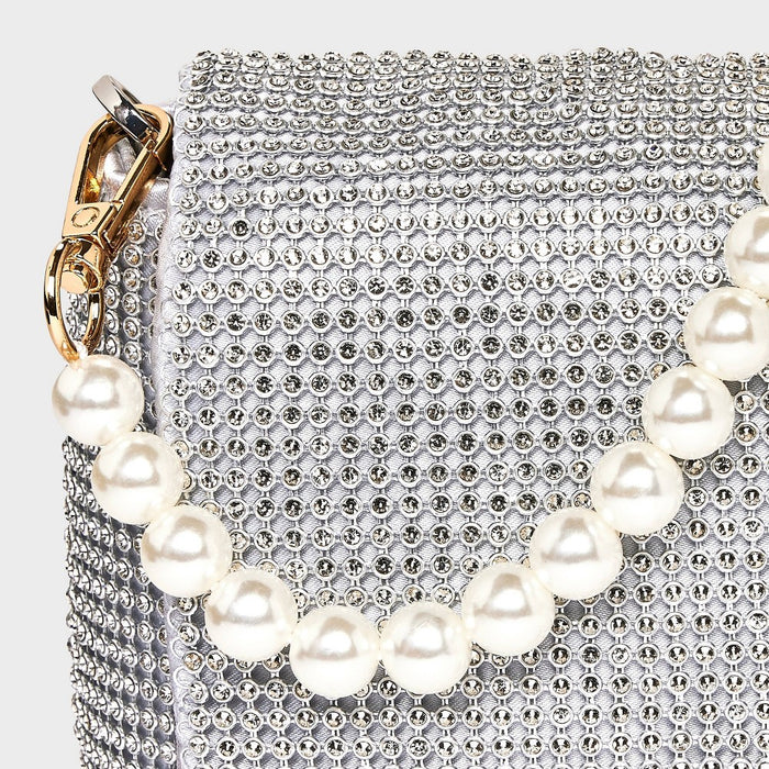 Handheld Mini Handbag Strap - A New Day White