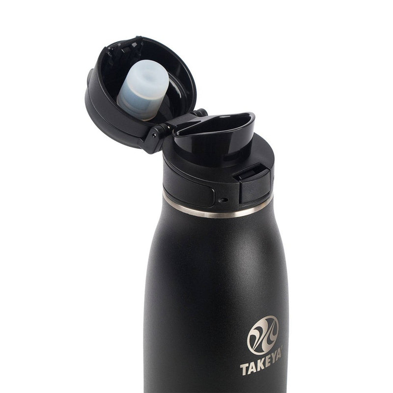 Takeya 25oz Insulated Stainless Steel Travel Mug with Flip-Lock Spout Lid - Onyx