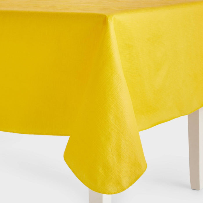 PEVA Table Cover Yellow Cross Hatch - Sun Squad