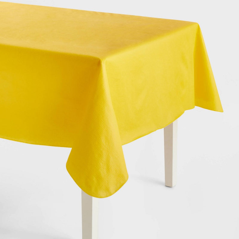 PEVA Table Cover Yellow Cross Hatch - Sun Squad
