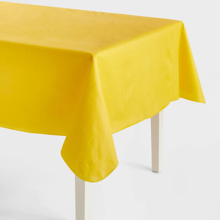 PEVA Table Cover Yellow Cross Hatch - Sun Squad