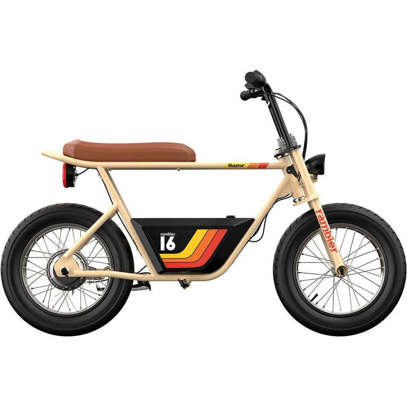 Razor Rambler Step Over Electric Scooter - Beige (LOCAL PICKUP ONLY)
