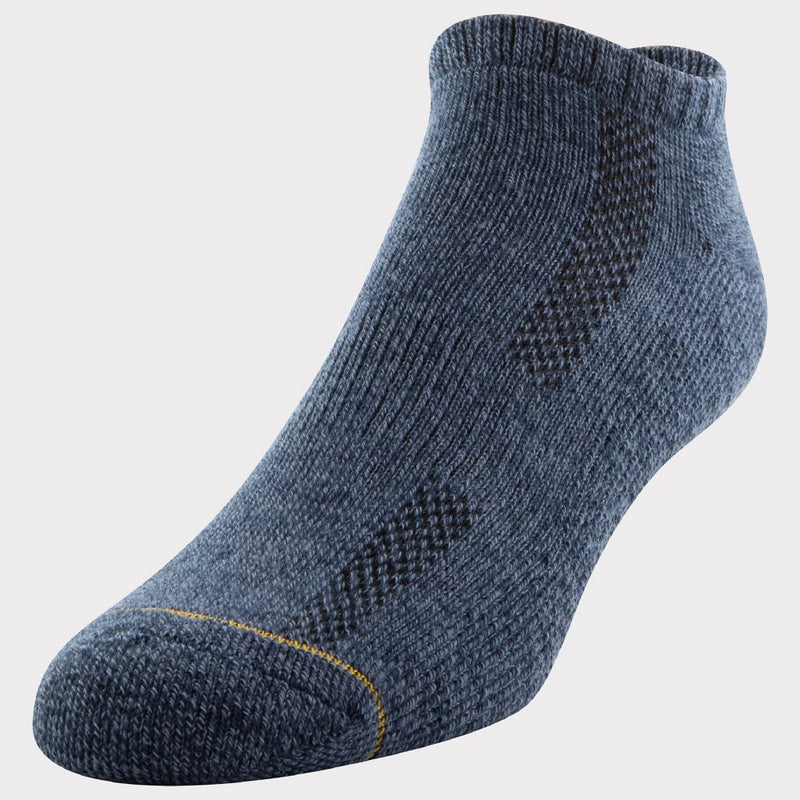 Signature Gold by GOLDTOE Men's Modern Essential No Show Socks 6pk - Navy/Gray 6-12.5