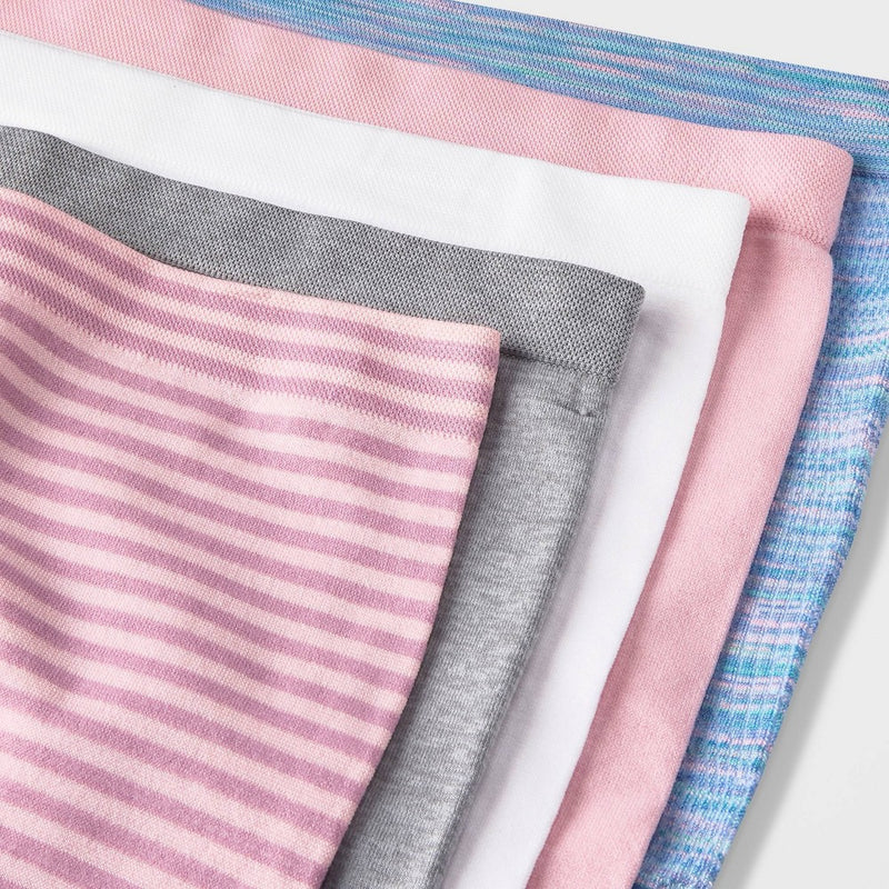 Girls' 5pk Seamless Boy Shorts - art class Pink L