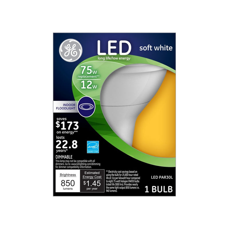 GE PAR 30 Long Neck LED Light Bulb White
