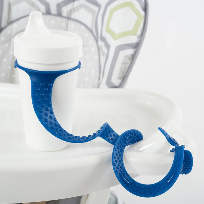BooginHead SippiGrip Silicone Strap Sippy Cup Holder Baby Feeding Accessory - Royal Blue