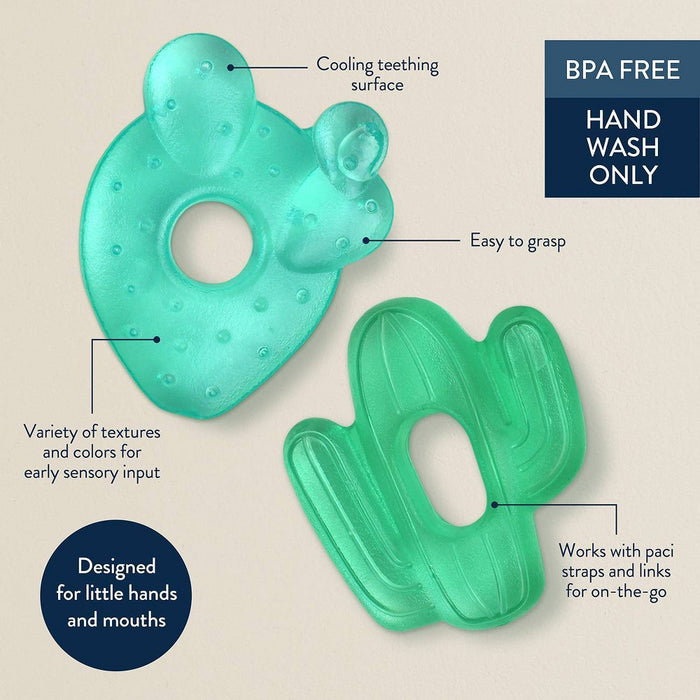 Itzy Ritzy Cutie Coolers Teether Set - Cactus - 2pk