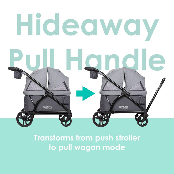 Baby Trend Navigator 2-in-1 Stroller Wagon - Madrid Gray (LOCAL PICKUP ONLY)