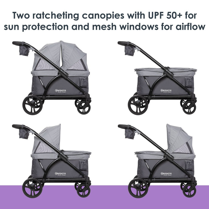 Baby Trend Navigator 2-in-1 Stroller Wagon - Madrid Gray (LOCAL PICKUP ONLY)