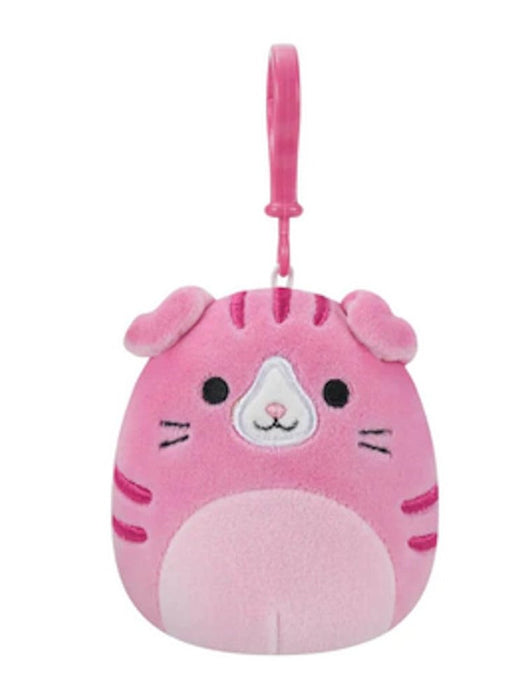 Squishmallows Clip-On Pink Scottish Fold Cat Little Plush 3.5"