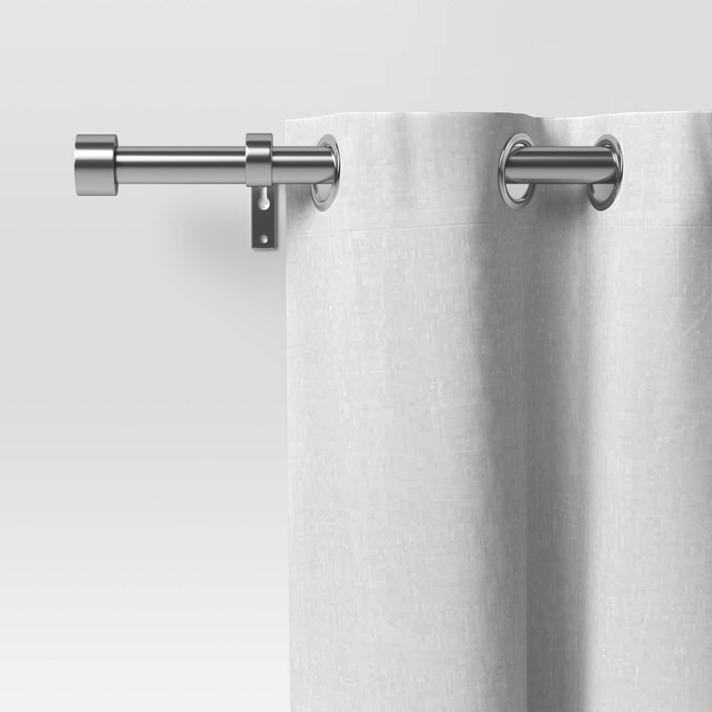 66"-120" Dauntless Curtain Rod Brushed Nickel - Threshold (LOCAL PICKUP ONLY)
