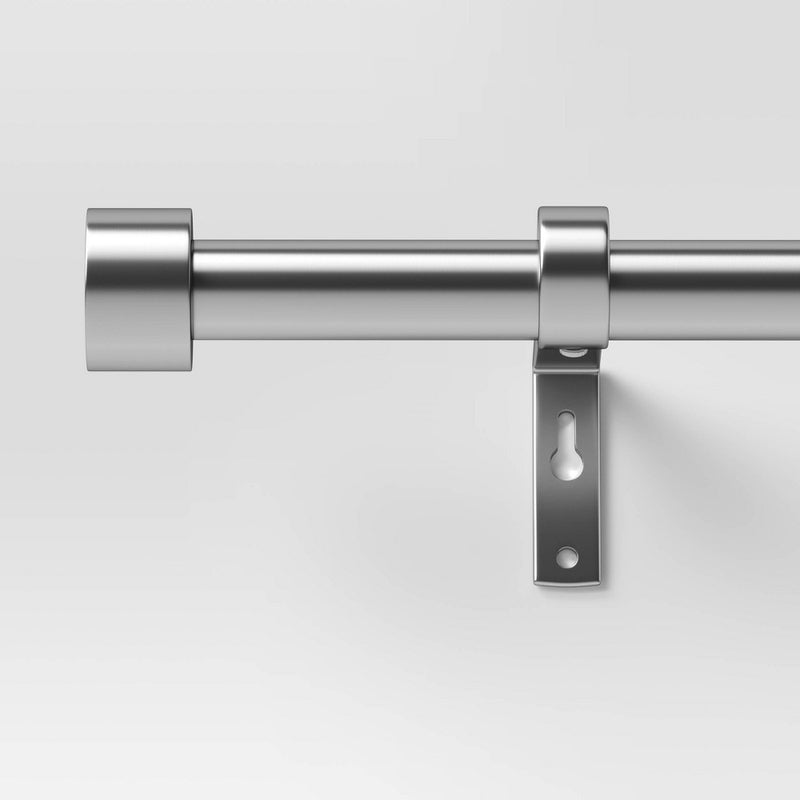 66"-120" Dauntless Curtain Rod Brushed Nickel - Threshold (LOCAL PICKUP ONLY)