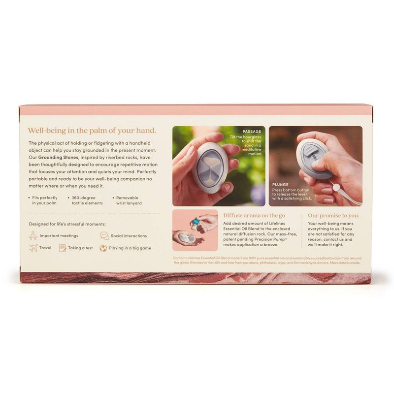 2pk Grounding Stones - Motion Fidget Collection plus Essential Oil Blend - Lifelines