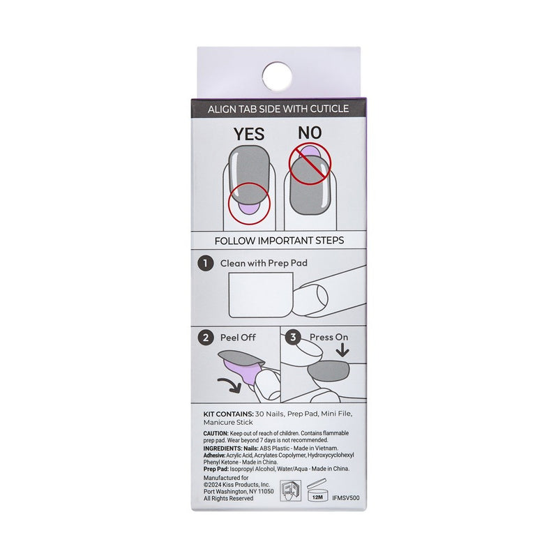 imPRESS Press-On Manicure Fake Nails - Snooze - 33ct