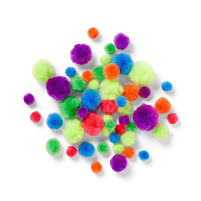 100ct Neon Pom-Poms - Mondo Llama